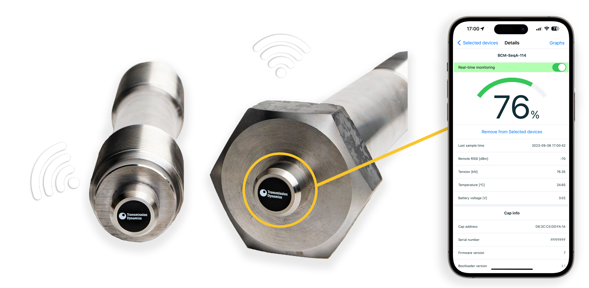 Bolt Tension Monitoring Load Monitoring Fastener