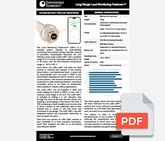JRD 1025 R2 Long Range LMF Datasheet