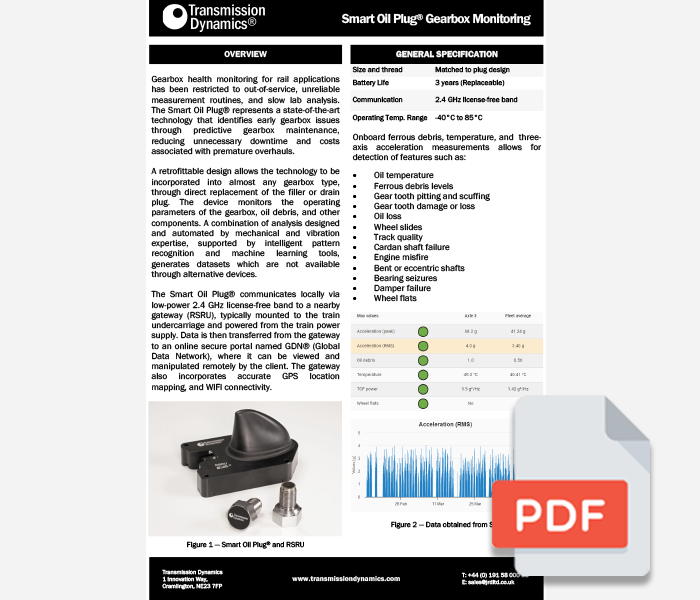 JRD 1029 R7 Smart Oil Plug Datasheet